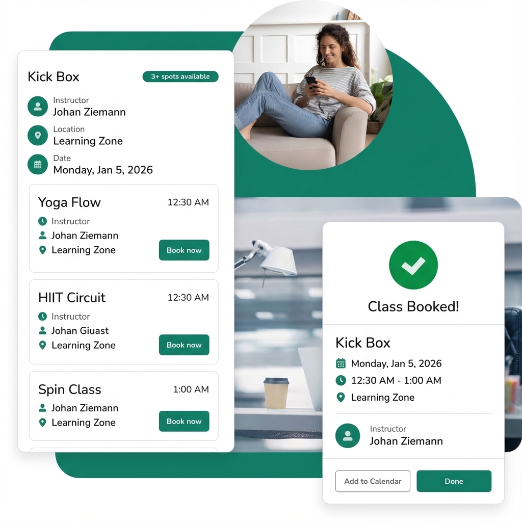 Classes and Memberships Sold Directly From Your Site